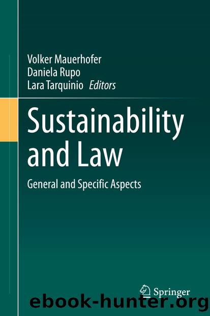 Sustainability and Law by Unknown