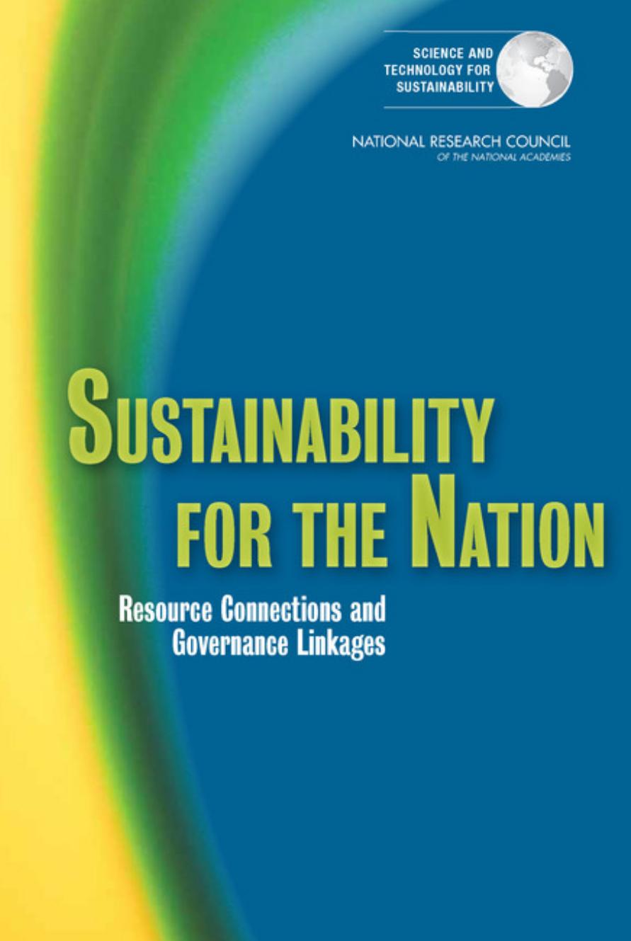Sustainability for the Nation: Resource Connection and Governance Linkages by unknow