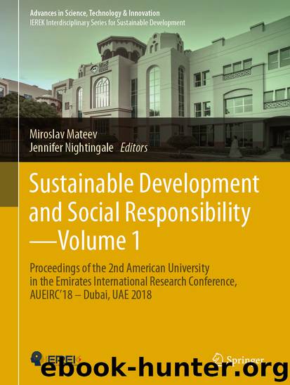 Sustainable Development and Social Responsibility—Volume 1 by Miroslav Mateev & Jennifer Nightingale