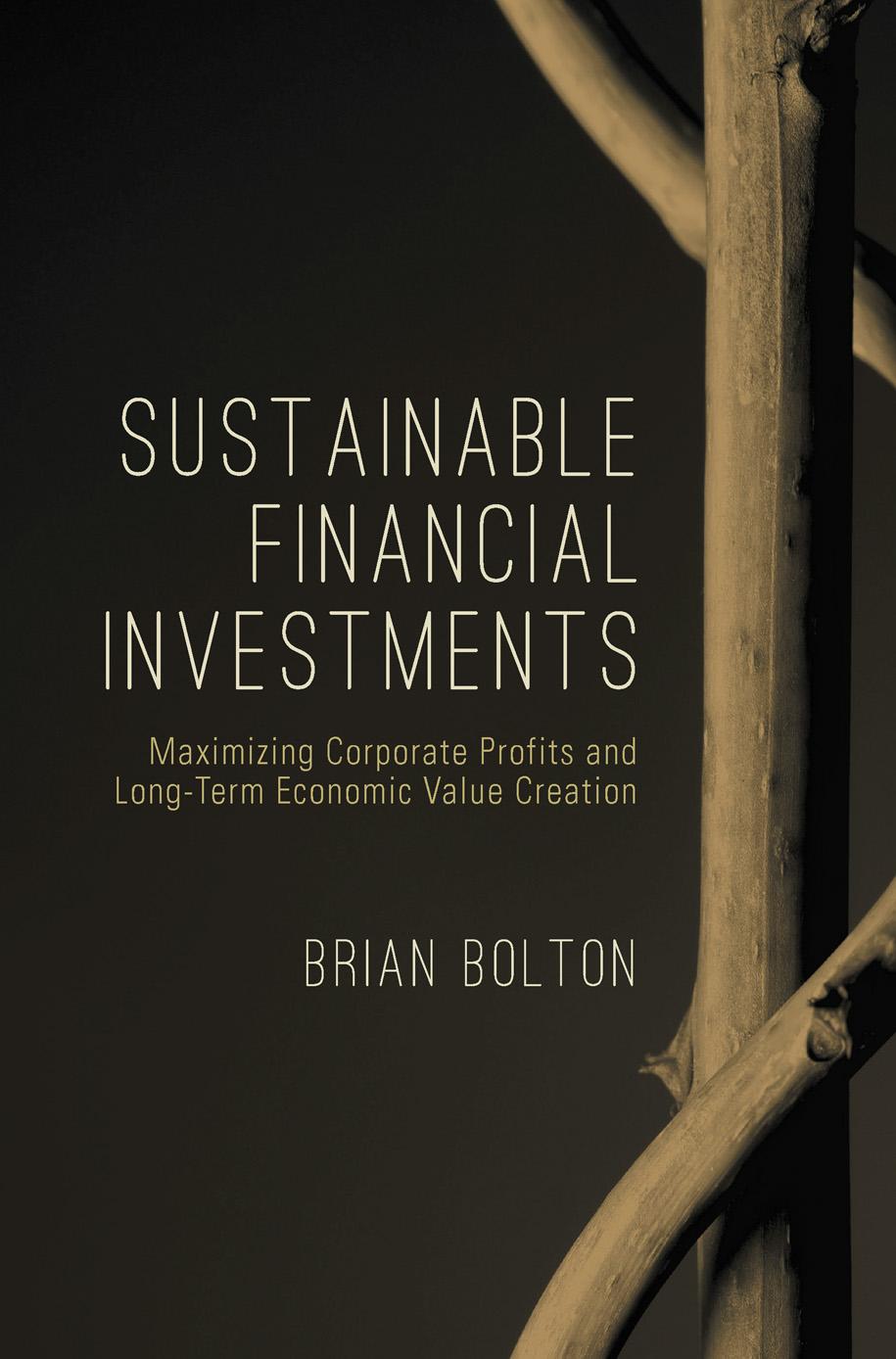 Sustainable Financial Investments: Maximizing Corporate Profits and Long-Term Economic Value Creation by Brian Bolton (auth.)