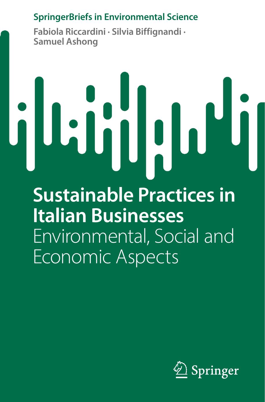 Sustainable Practices in Italian Businesses: Environmental, Social and Economic Aspects by Fabiola Riccardini Silvia Biffignandi Samuel Ashong