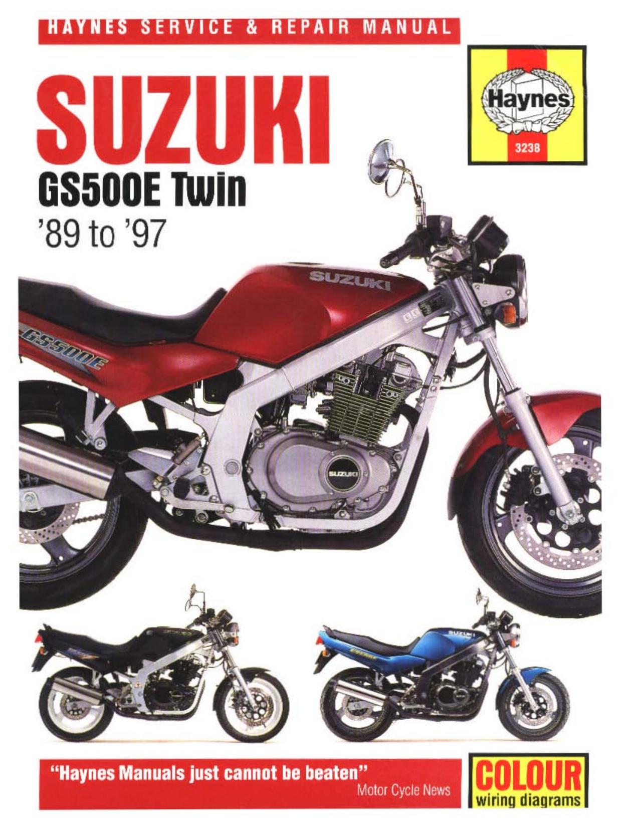 Suzuki GS500E Twin Service and Repair Manual: 89 To 97 (Haynes Manuals) by Matthew Coombs