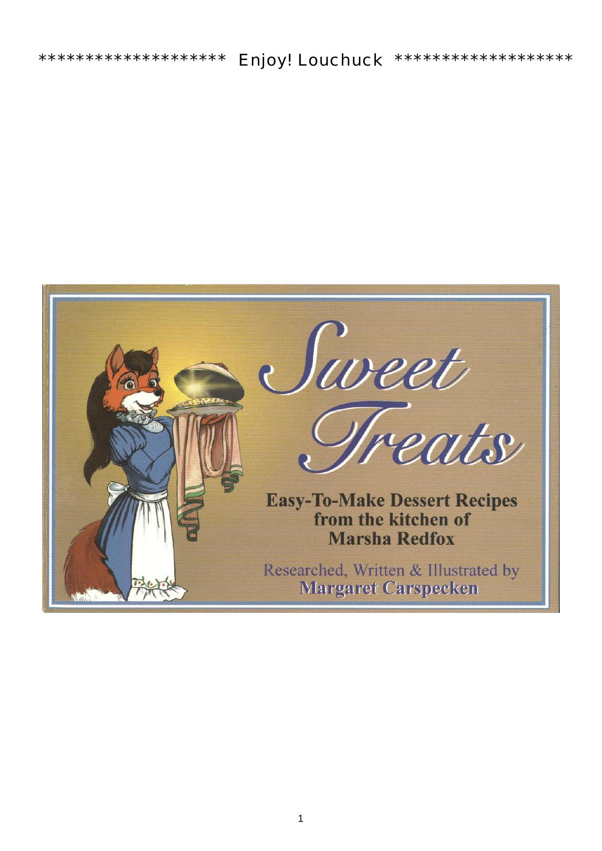 Sweet Treats by Cookbooks