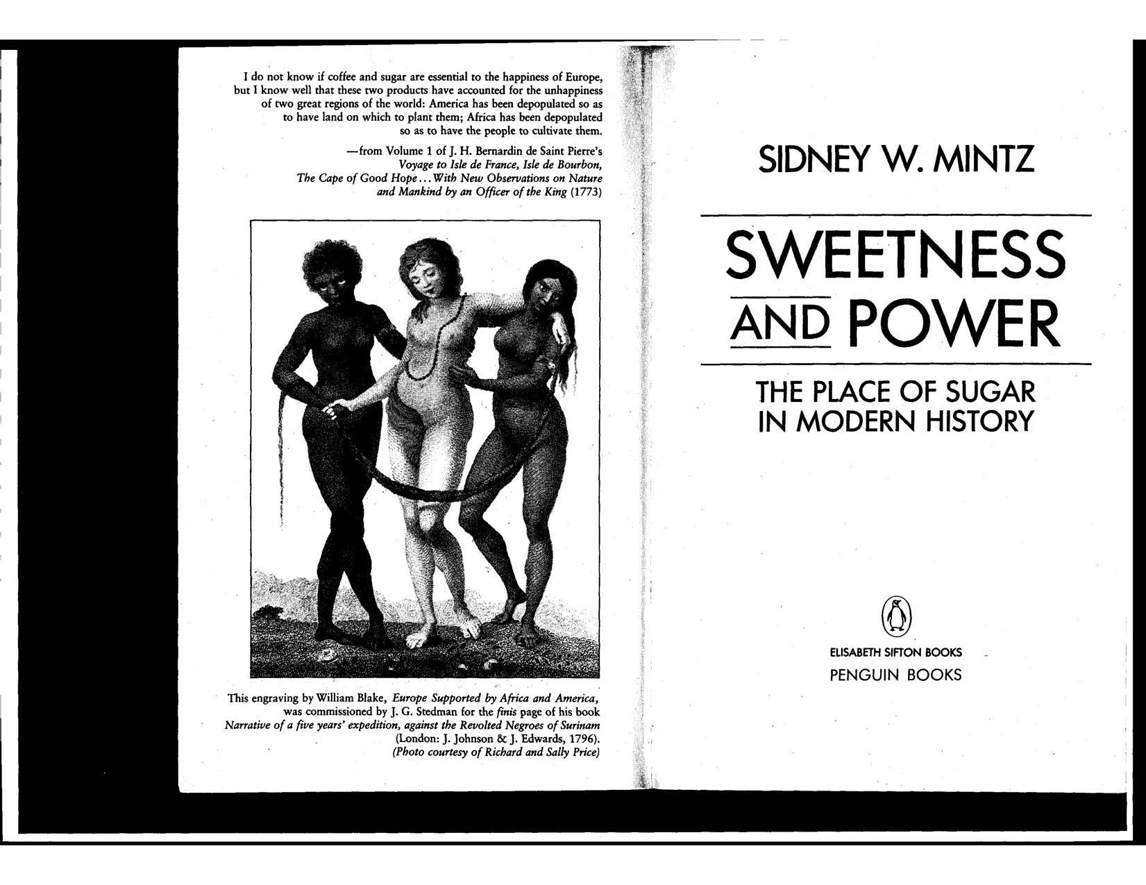 Sweetness and Power by Sidney W. Mintz