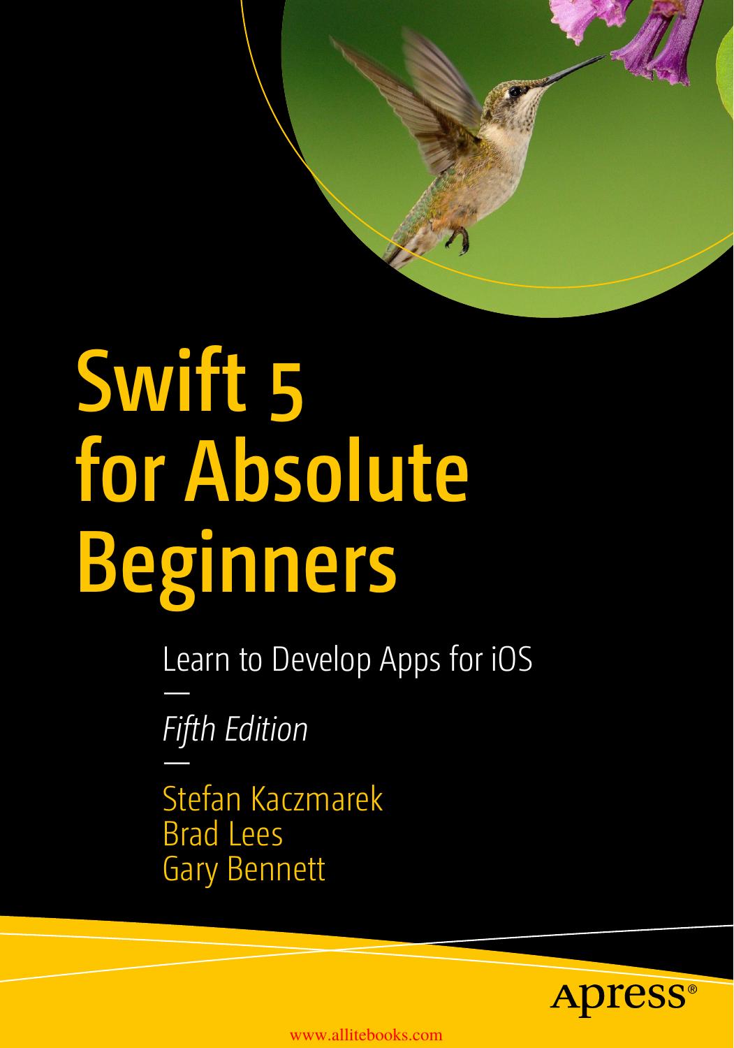 Swift 5 for Absolute Beginners, 5th Edition by Unknown