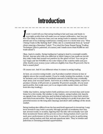 Swing Trading For Dummies by Omar Bassal