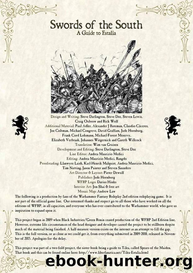 Swords of the South by A Guide to Estalia