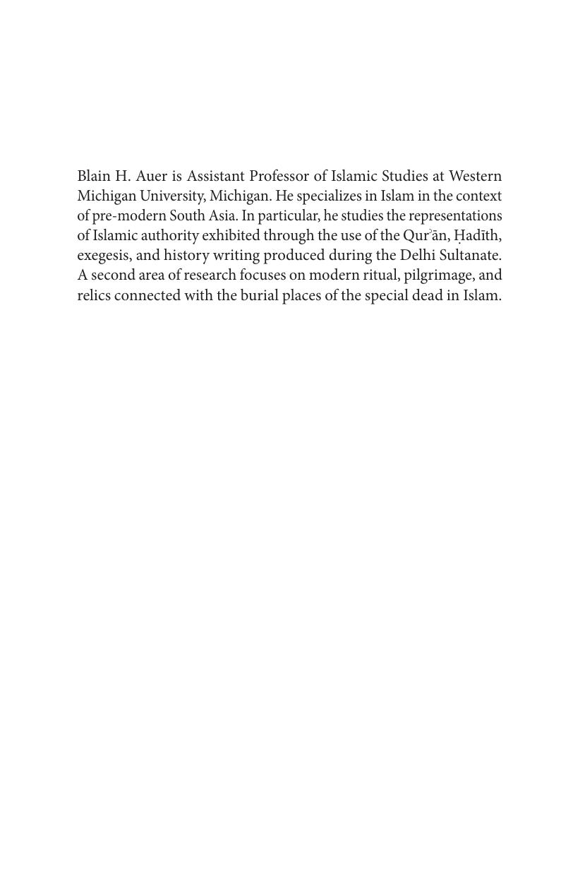 Symbols of Authority in Medieval Islam: History, Religion and Muslim Legitimacy in the Delhi Sultanate by Blain H. Auer