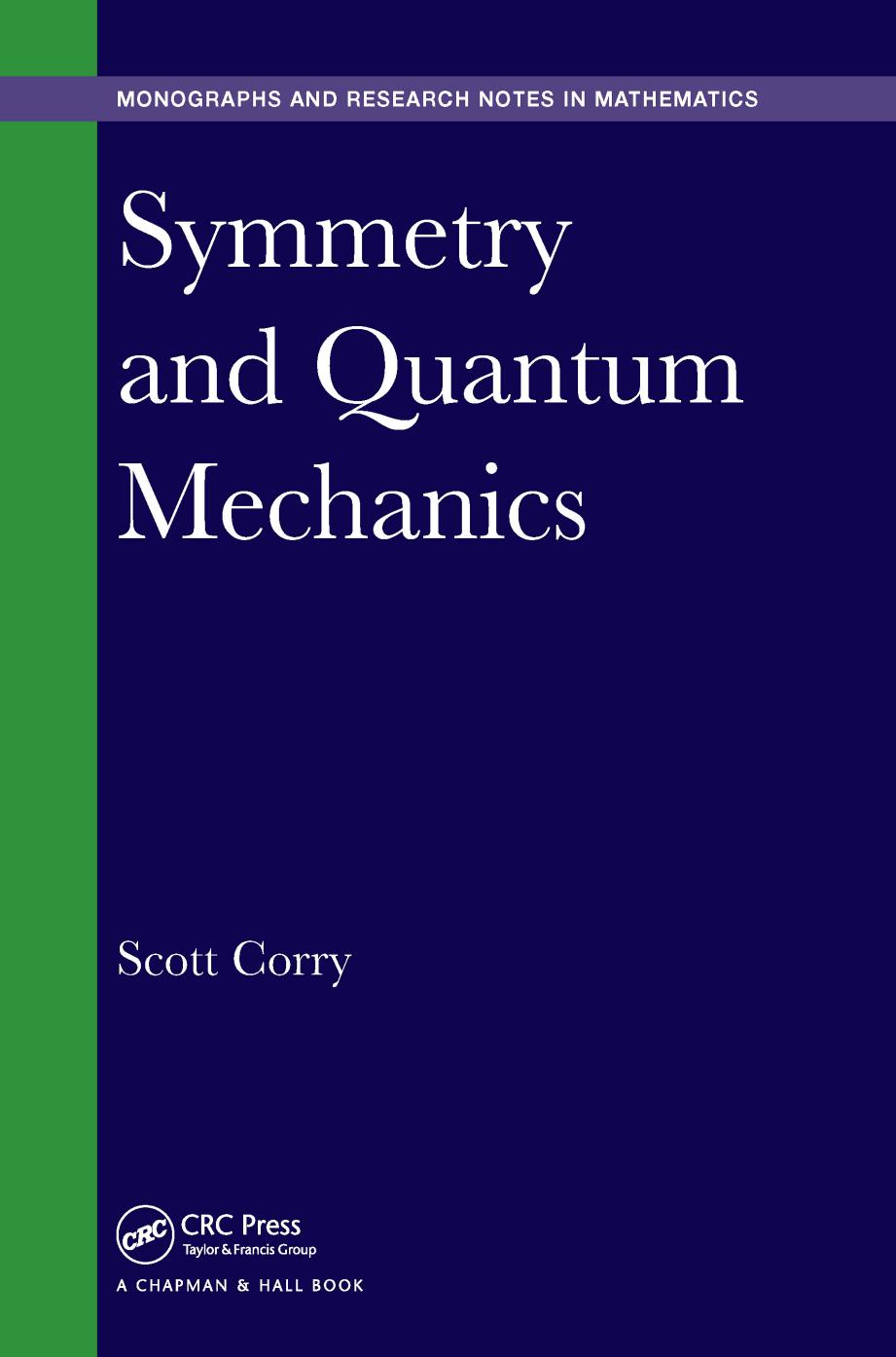 Symmetry and Quantum Mechanics (Repost) by Unknow