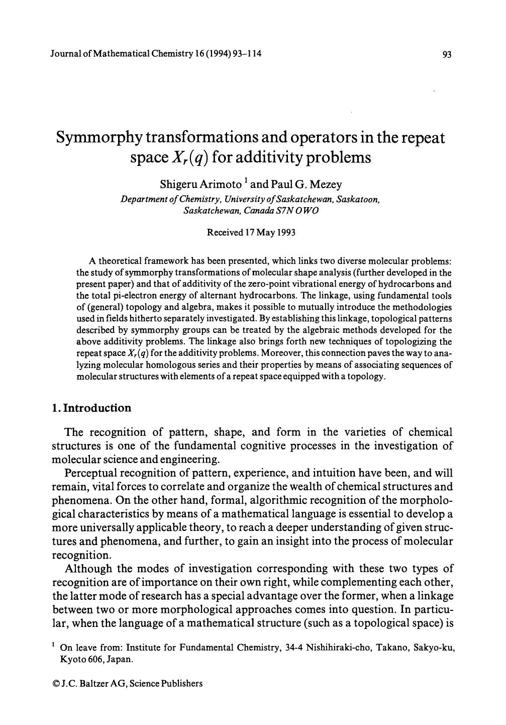 Symmorphy transformations and operators in the repeat space <Emphasis Type="Italic">X <Emphasis> <Subscript>r <Subscript>(q) for additivity problems by Unknown