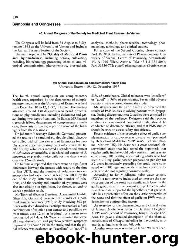 Symposia and congresses by Unknown