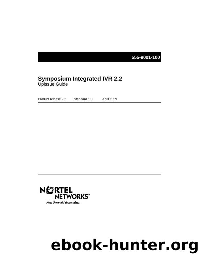 Symposium Integrated IVR 2.2 Upissue Guide by Unknown