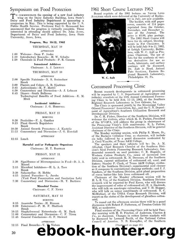 Symposium on Food Protection by Unknown