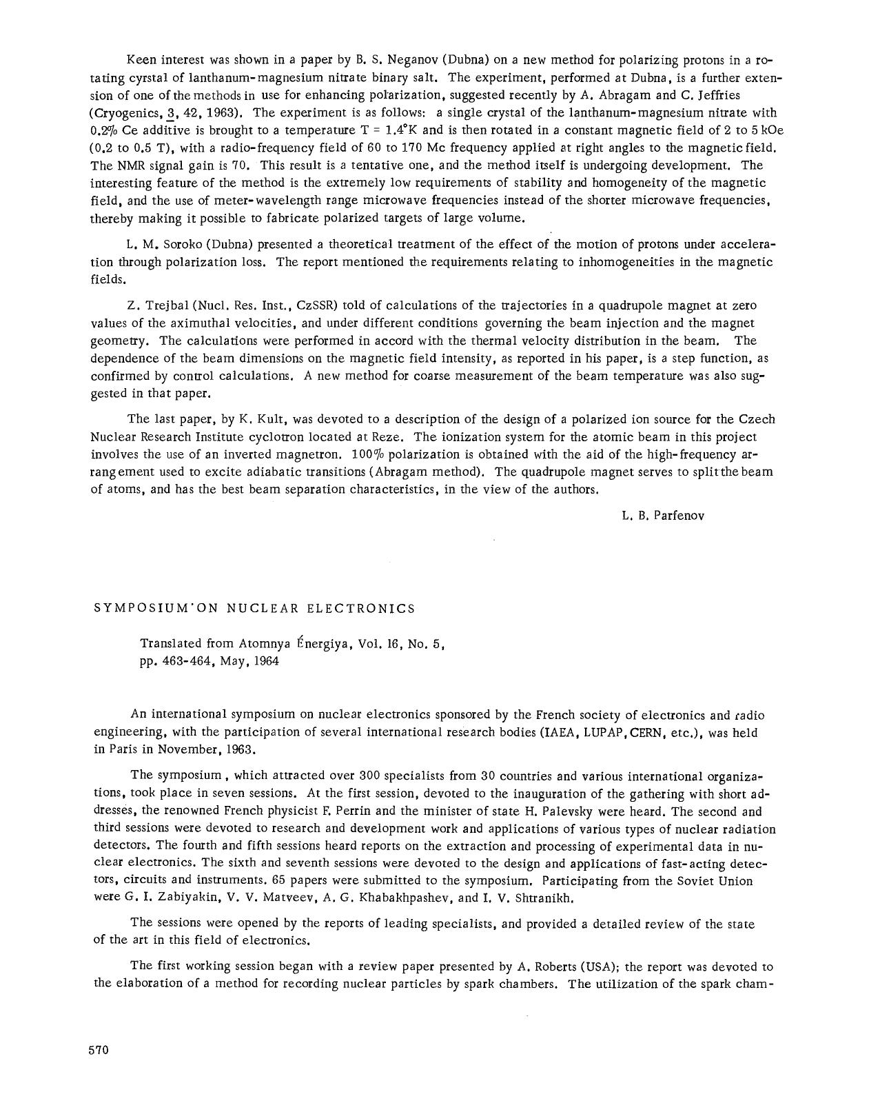 Symposium on nuclear electronics by Unknown