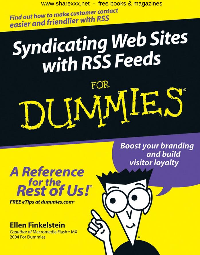 Syndicating Web Sites With RSS Feeds for Dummies by Finkelstein Ellen