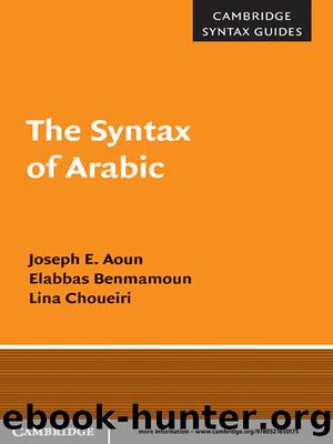Syntax of Arabic (9781139745086) by unknow