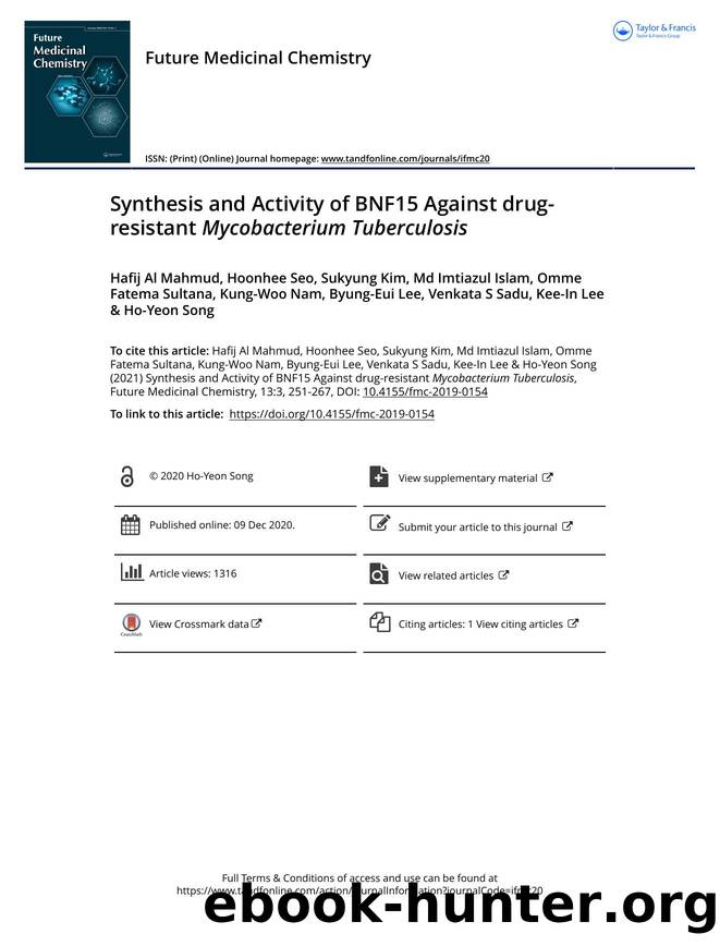 Synthesis and Activity of BNF15 Against drug-resistant Mycobacterium Tuberculosis by Unknown