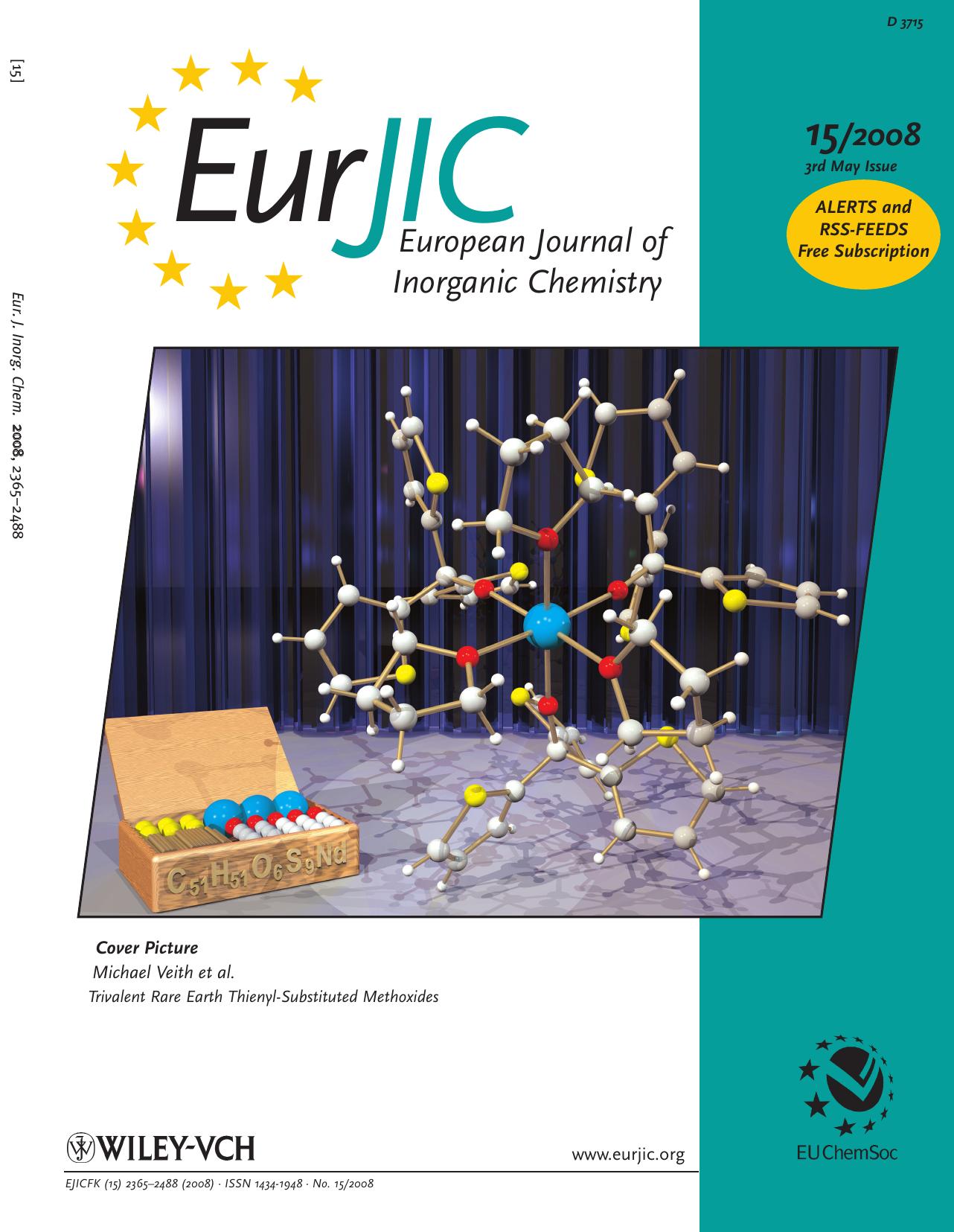 Synthesis and Crystal Structure Investigations of Trivalent Rare Earth (Y3+, Nd3+, Er3+) Thienyl-Substituted Methoxides (Eur. J. Inorg. Chem. 152008) by Unknown