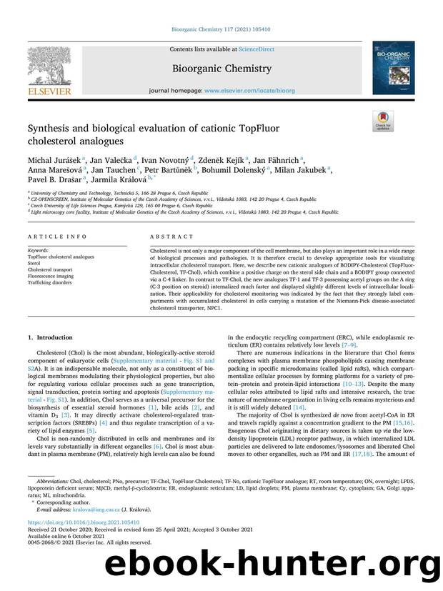 Synthesis and biological evaluation of cationic TopFluor cholesterol analogues by unknow