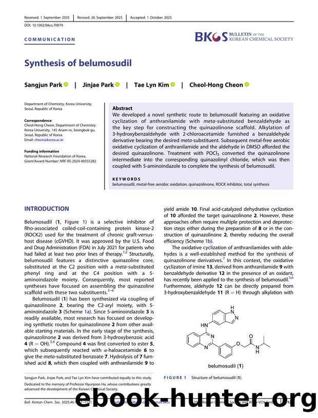 Synthesis of Belumosudil by Unknown