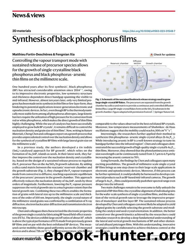 Synthesis of black phosphorus films by Matthieu Fortin-Deschênes & Fengnian Xia