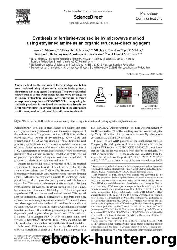 Synthesis of ferrierite-type zeolite by microwave method using ethylenediamine as an organic structure-directing agent by unknow