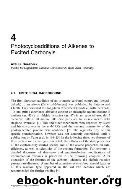 Synthetic Organic Photochemistry by Axel G. Griesbeck