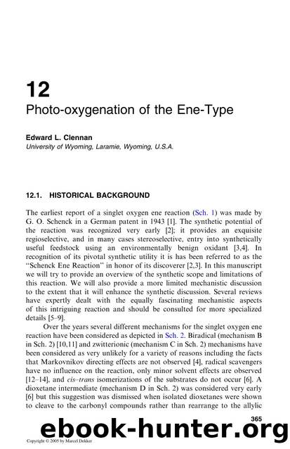 Synthetic Organic Photochemistry by Edward L. Clennan