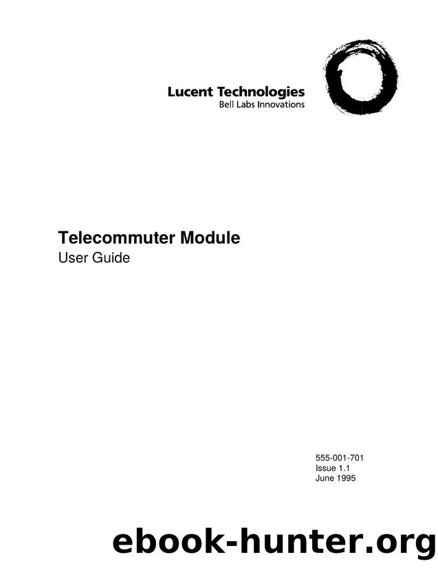 System 75 Telecommuter Module User Guide by EZ Manuals