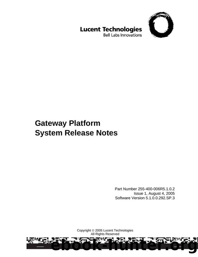 System Release Notes by John Stupak
