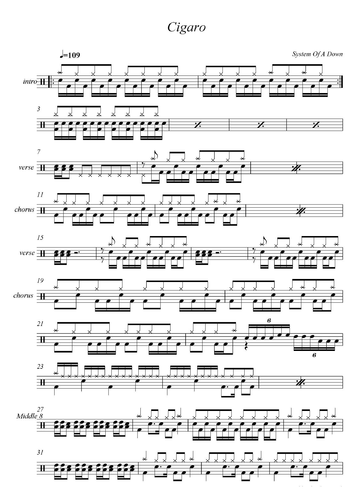 System of a Down - Cigaro by ()