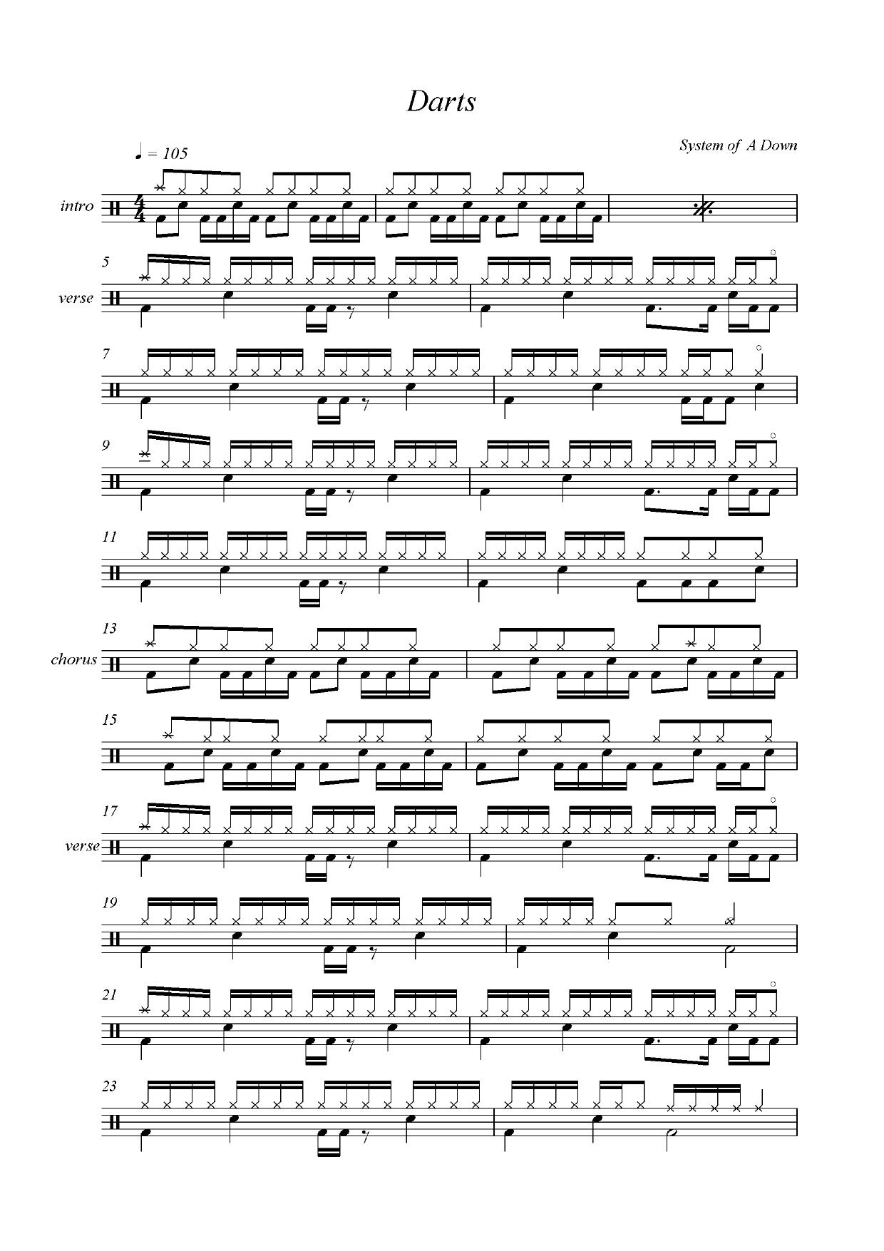 System of a Down - Darts by ()