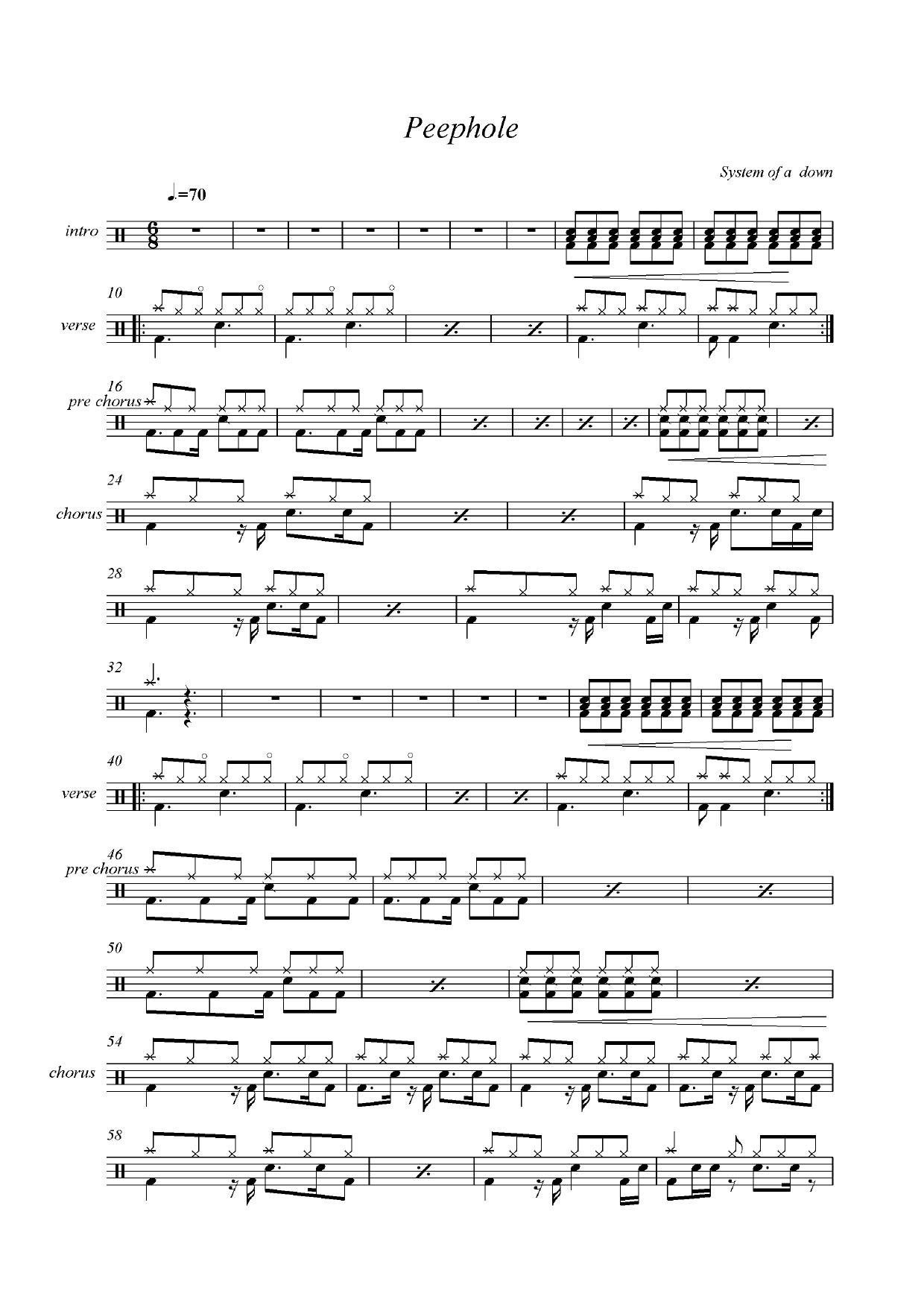 System of a Down - Peephole by ()