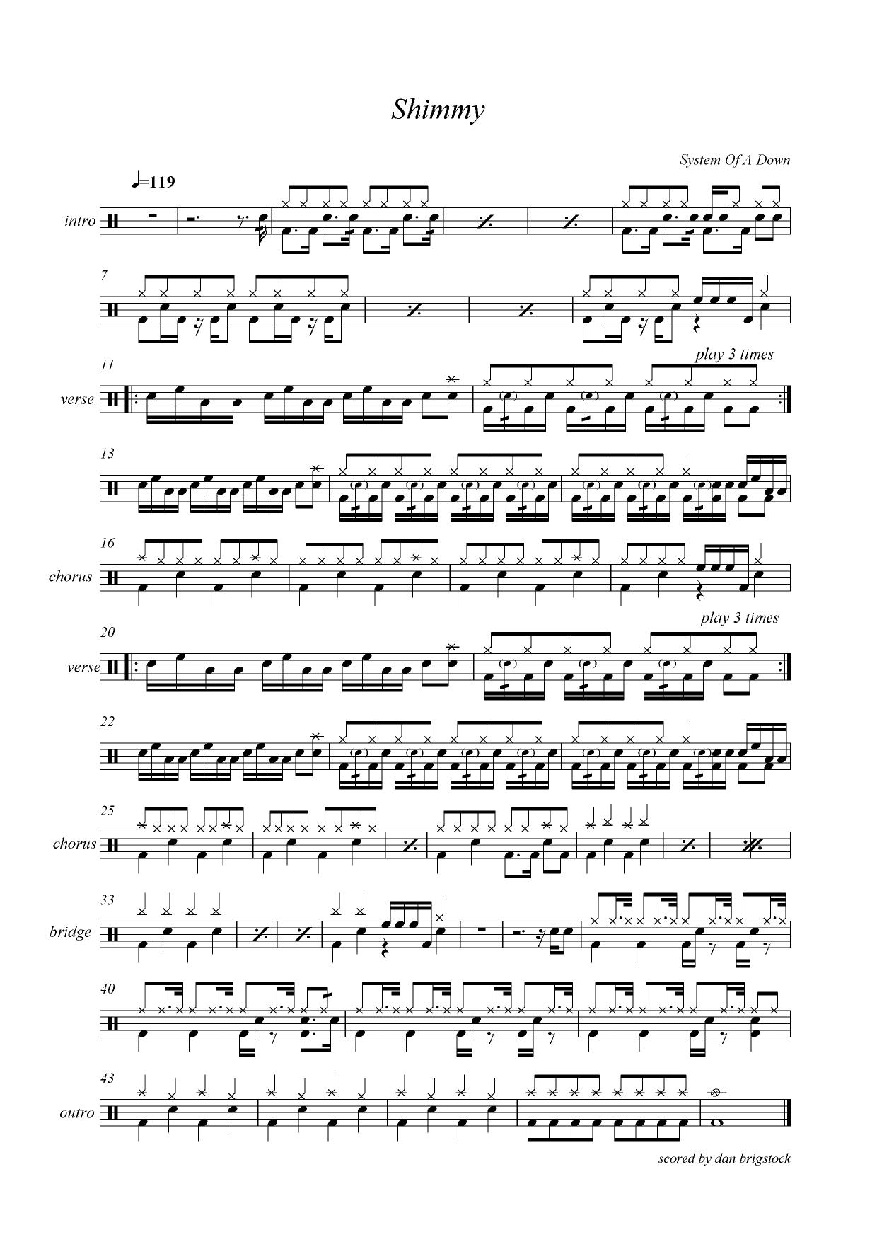 System of a Down - Shimmy by ()