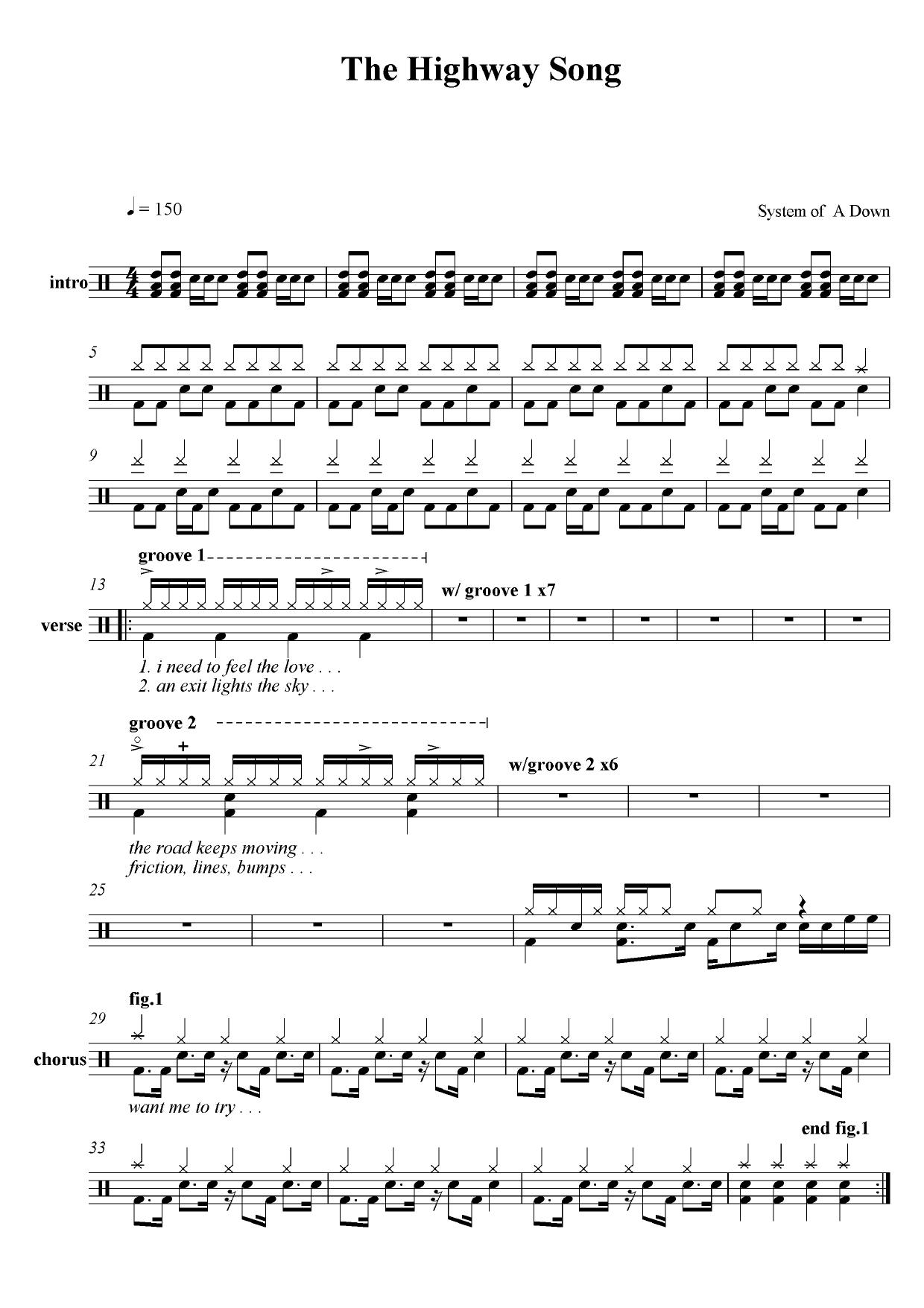 System of a Down - The Highway Song by ()