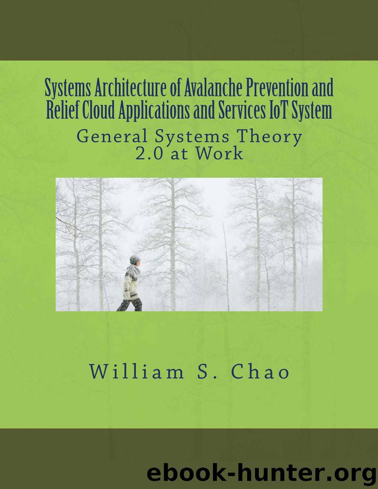 Systems Architecture of Avalanche Prevention and Relief Cloud Applications and Services IoT System: General Systems Theory 2.0 at Work by William S. Chao