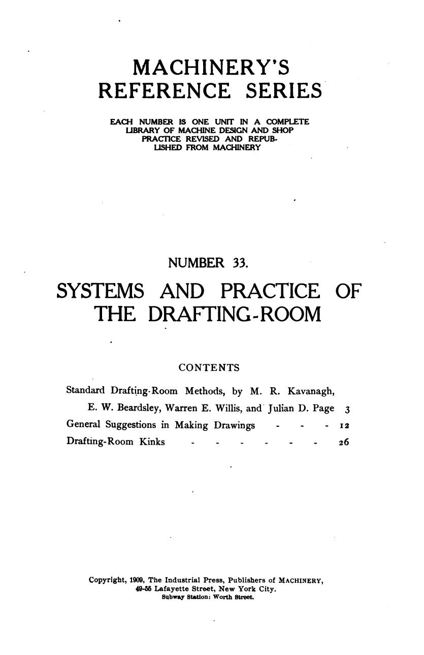 Systems and Practice of the Drafting-room ... by Unknown