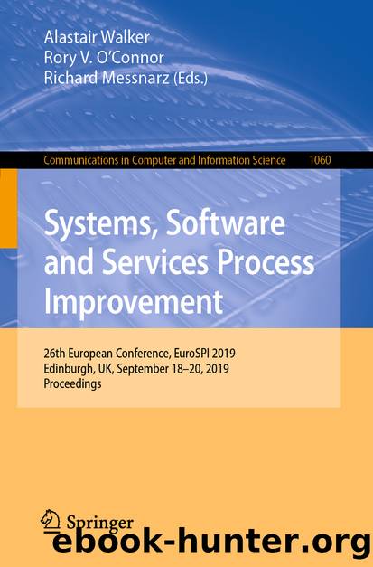 Systems, Software and Services Process Improvement by Unknown