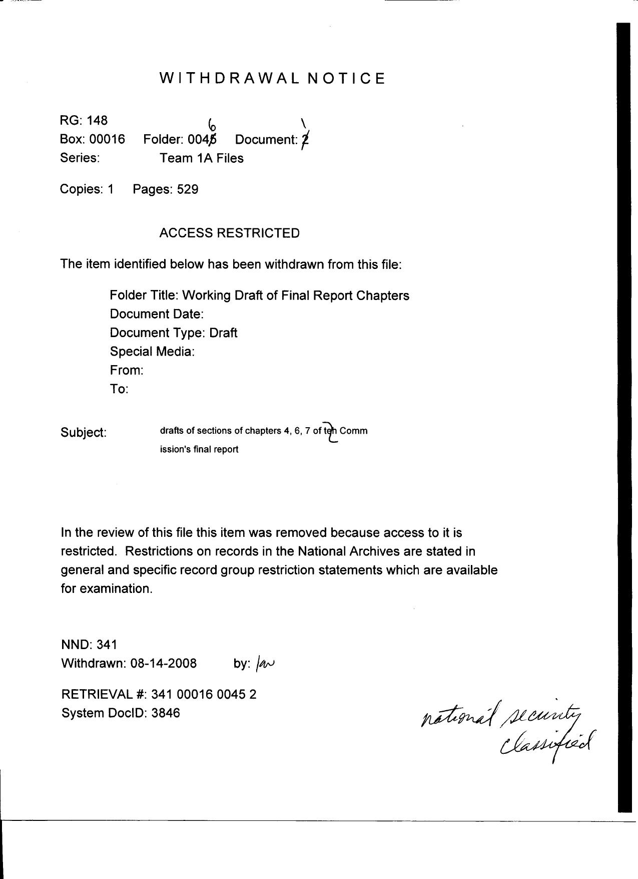 T1A B46 Working Draft Fdr- Entire Contents- Withdrawal Notice- Outline- Table of Contents- Style Guide by Unknown