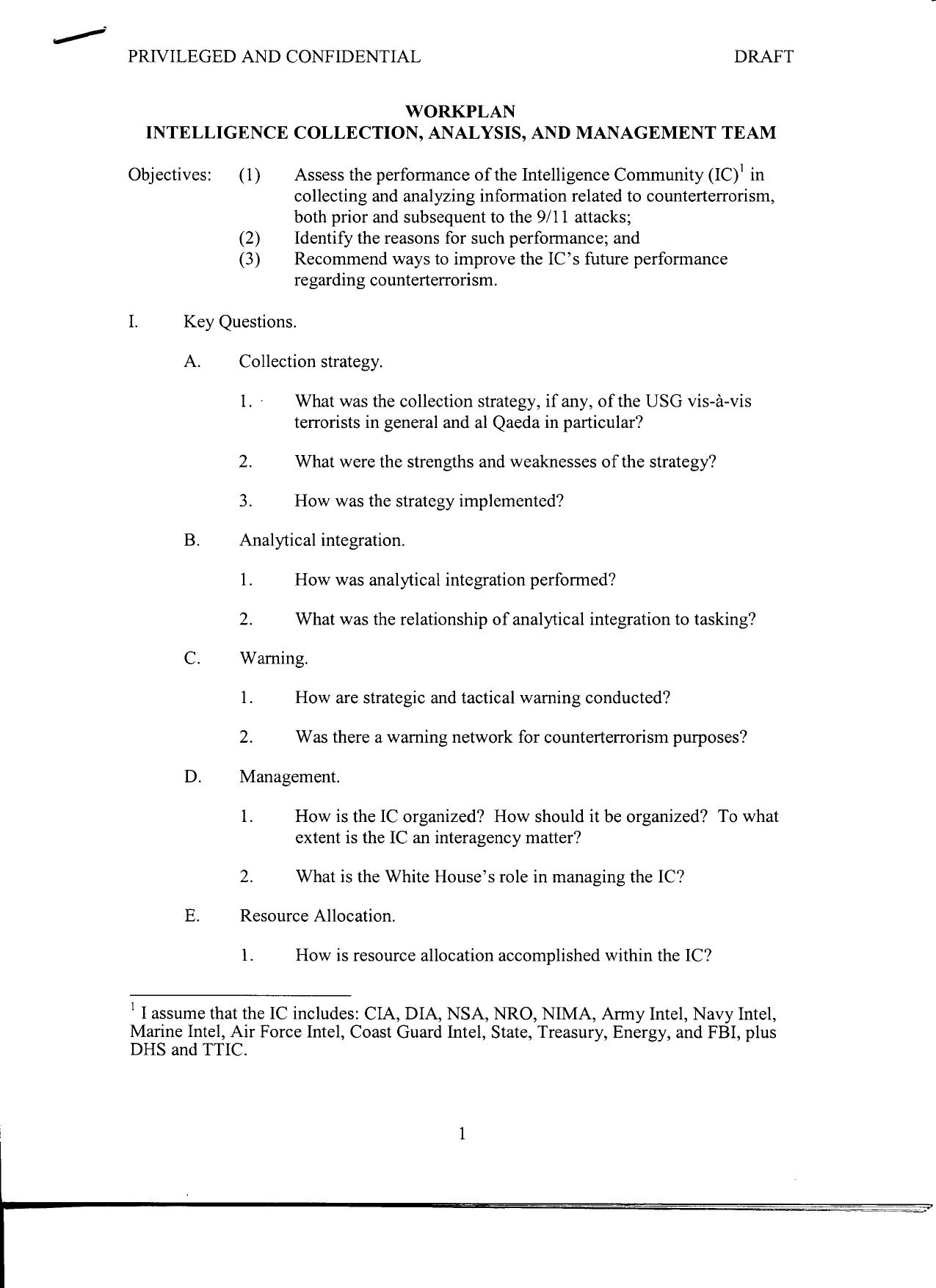 T2 B7 Team 2 Workplan Fdr- Draft Outline Workplan- Intelligence Collection Analysis and Management Team 638 by Unknown