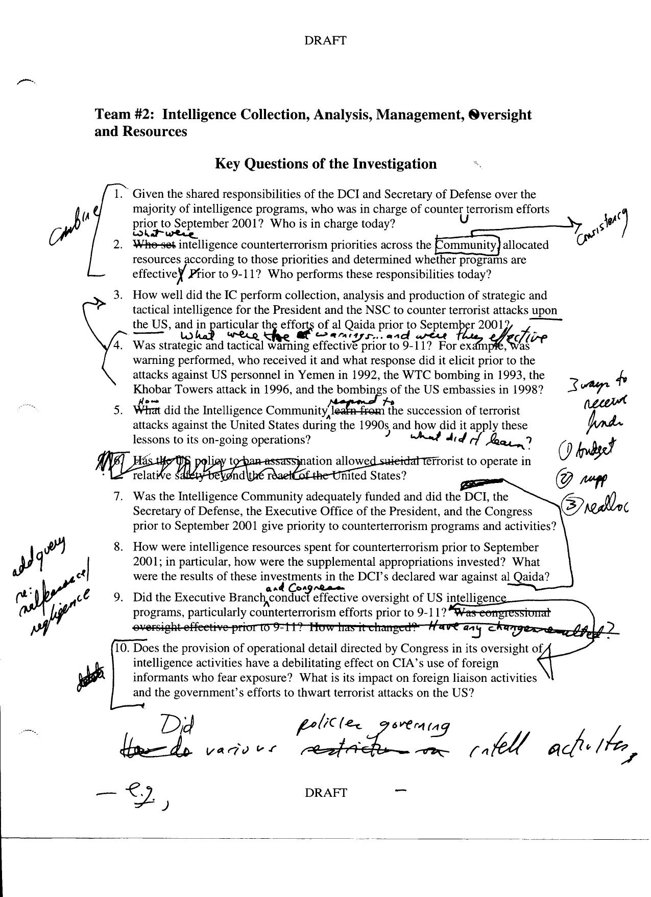 T2 B7 Team 2 Workplan Fdr- Early Drafts- Questions- Intelligence Collection (see 10 on 2nd pg) 647 by Unknown