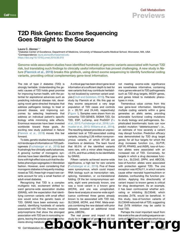 T2D Risk Genes: Exome Sequencing Goes Straight to the Source by Laura C. Alonso