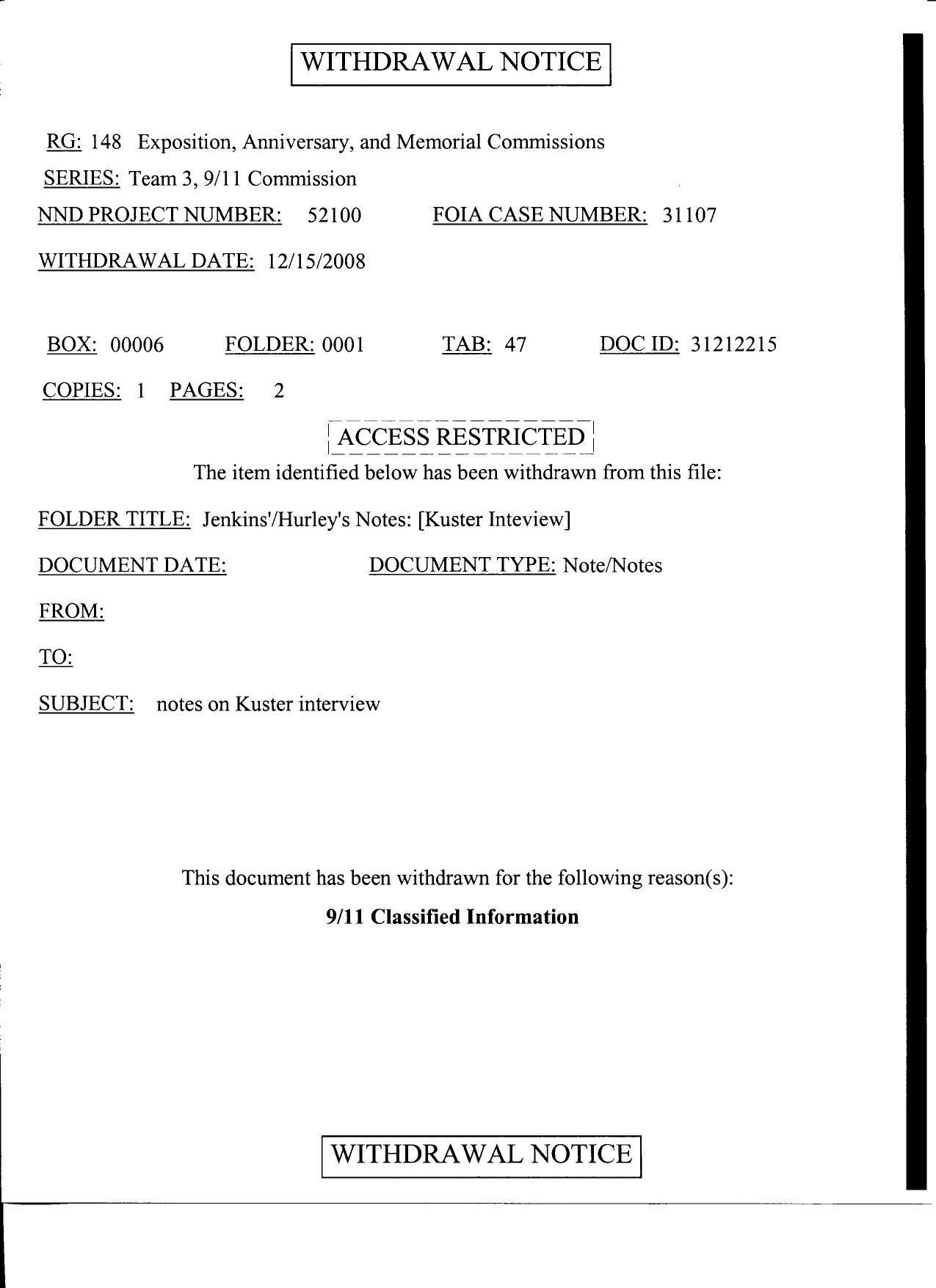 T3 B19 Kuster Interview Fdr- Entire Contents- 2 Withdrawal Notices- Email- Bio 041 by Unknown