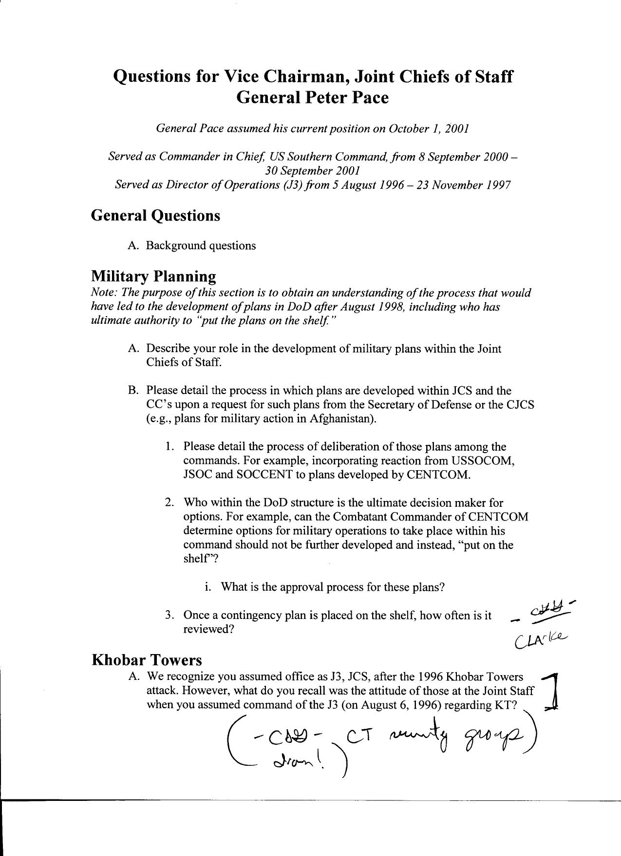 T3 B19 Pace Interview Fdr- Entire Contents- Questions for Pace w Notes- Outline re Inquiry Categories- Pace Bio (1st pg for reference) 036 by Unknown