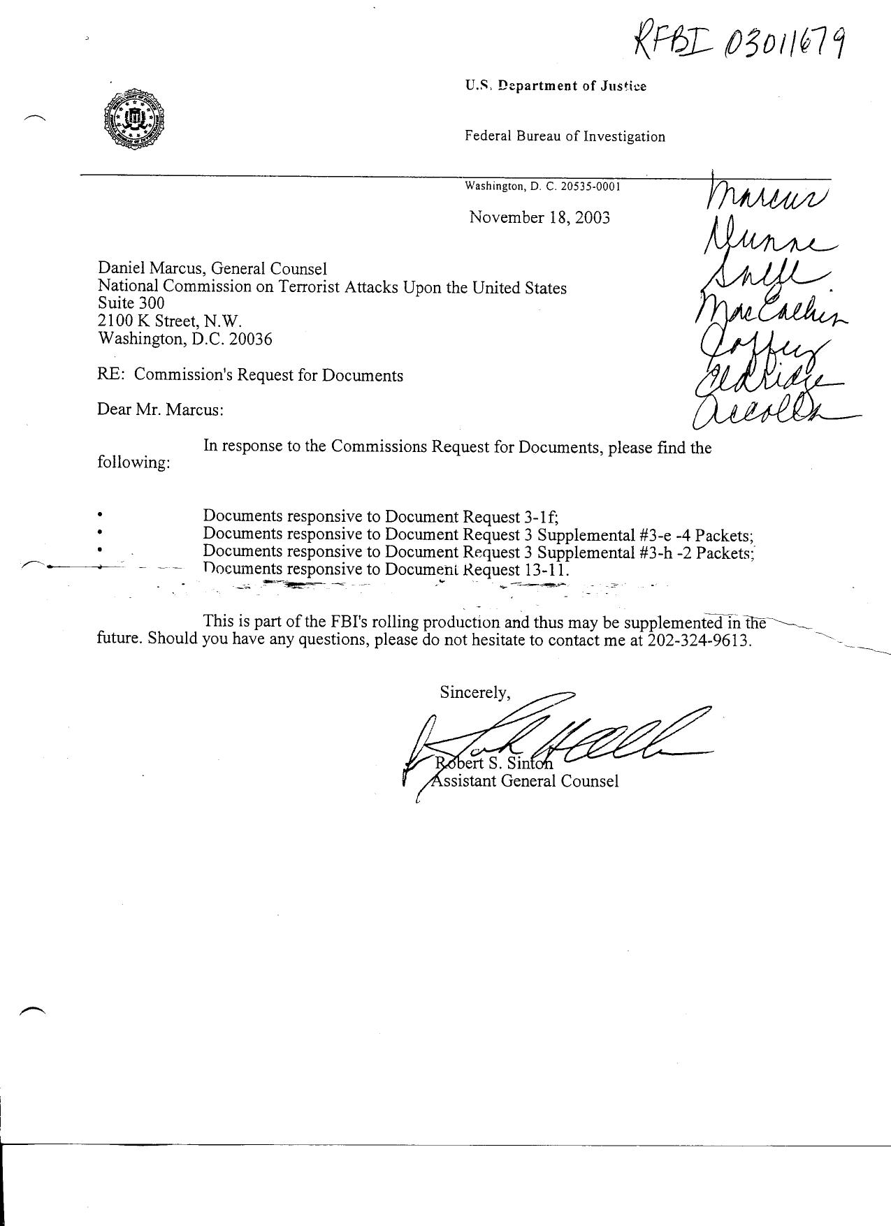 T5 B55 FBI Response 3 of 3 Fdr- Tab 13-11- Entire Contents- Aviation Security Directive (see unredacted- T5 B24) by Unknown