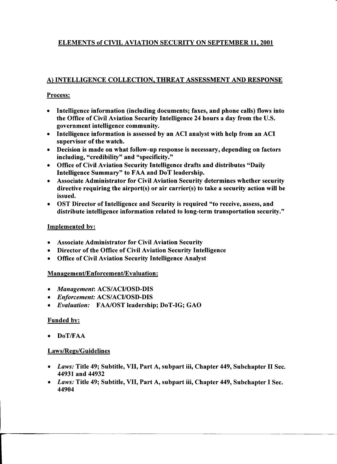 T7 B19 Faulty Layers Fdr- Outline- Elements of Civil Aviation Security on 9-11 by Unknown