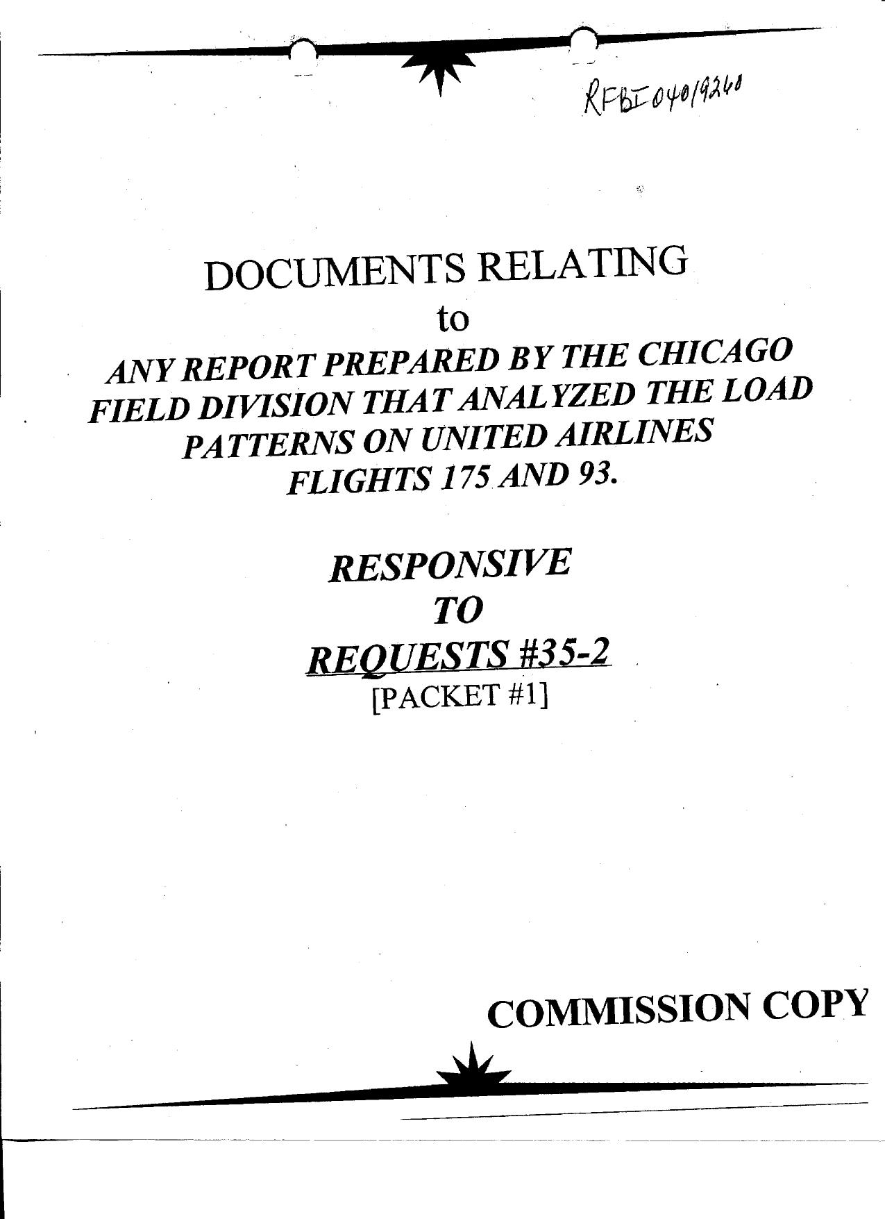 T7 B20 Flights 175 and 93 Load Patterns Fdr- Entire Contents- FBI Reports 222 by Unknown