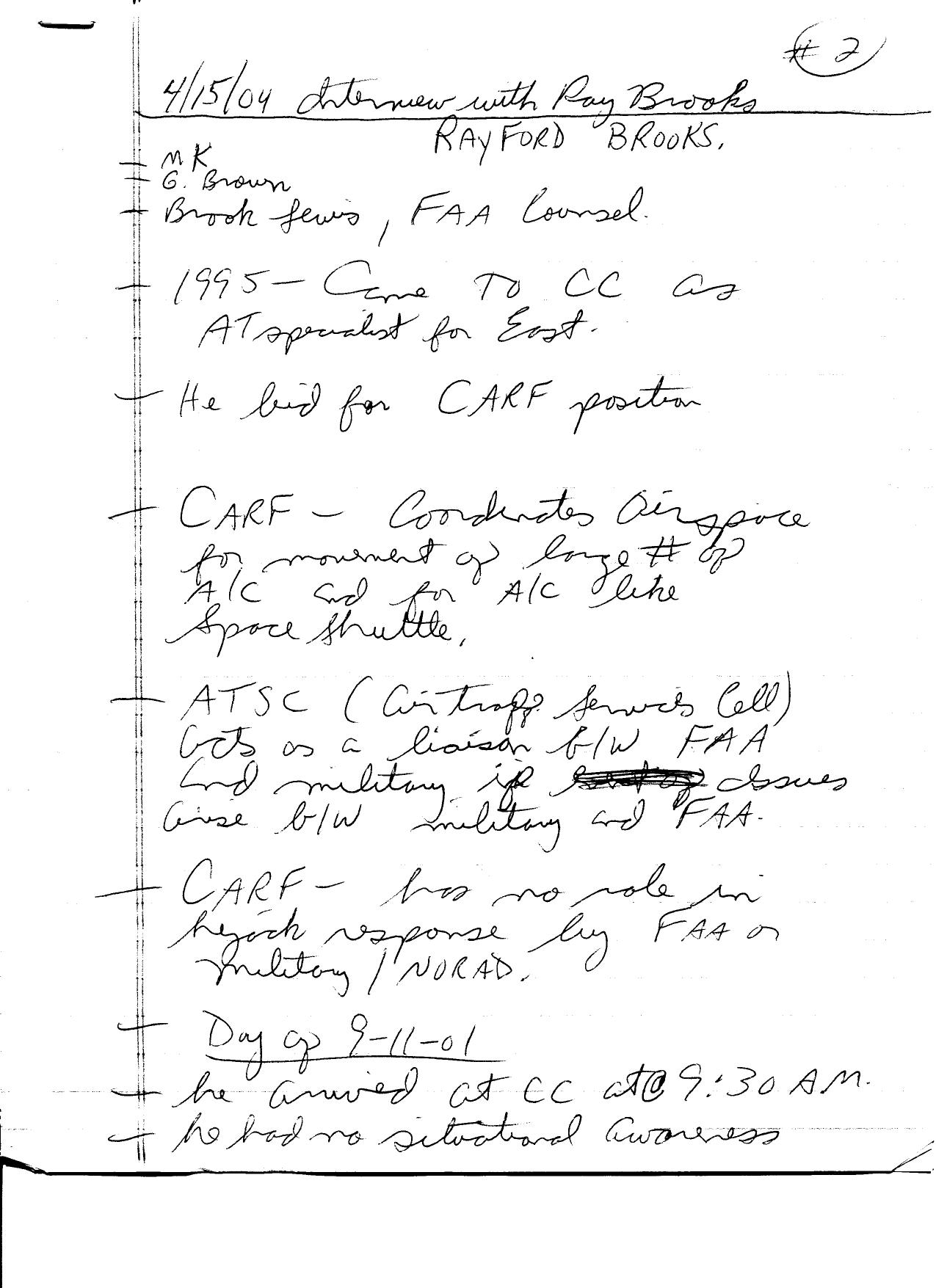T8 B1 FAA Command Center Ray Brooks Fdr- Interview 4-15-04 by Unknown