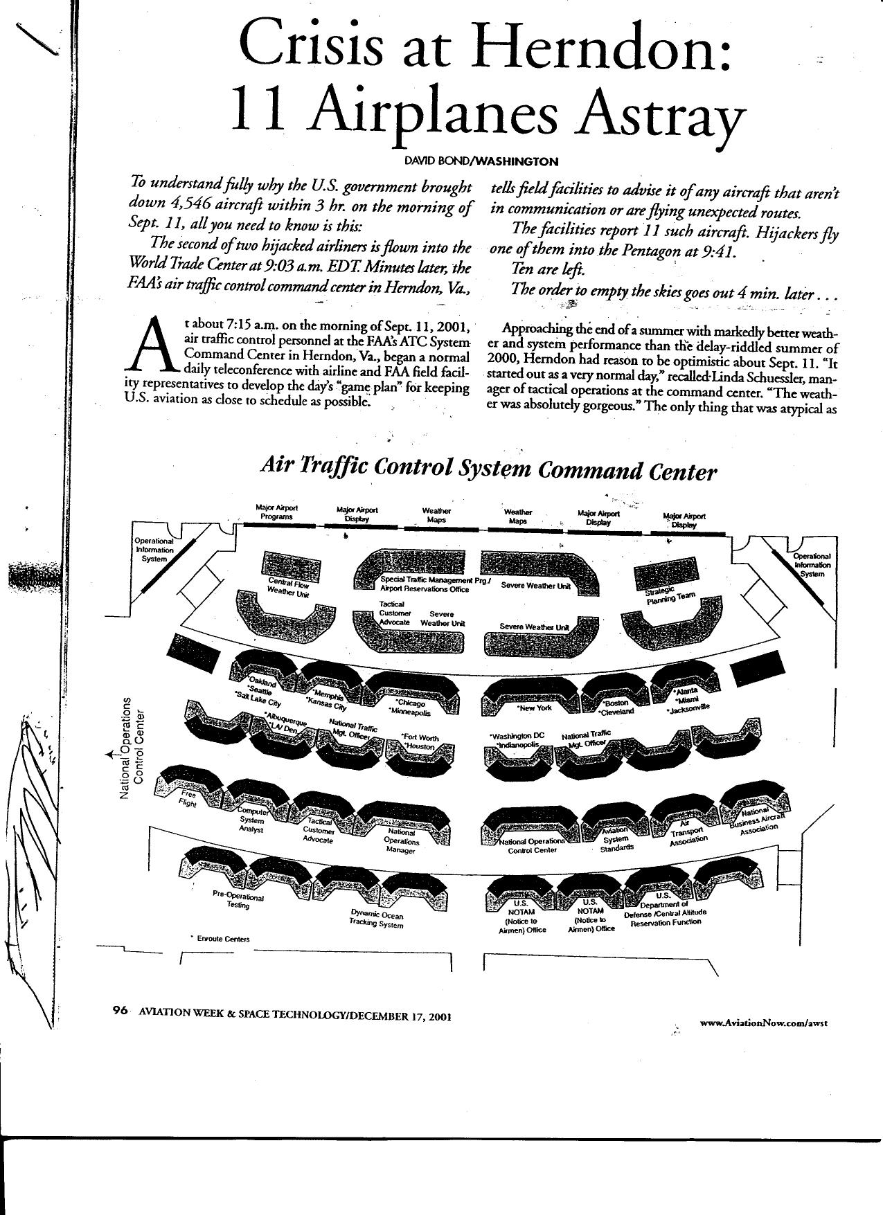 T8 B19 HQ FAA 2 of 3 Fdr- 12-17-01 Aviation Week article- Crisis at Herndon- 1st pg for reference by Unknown