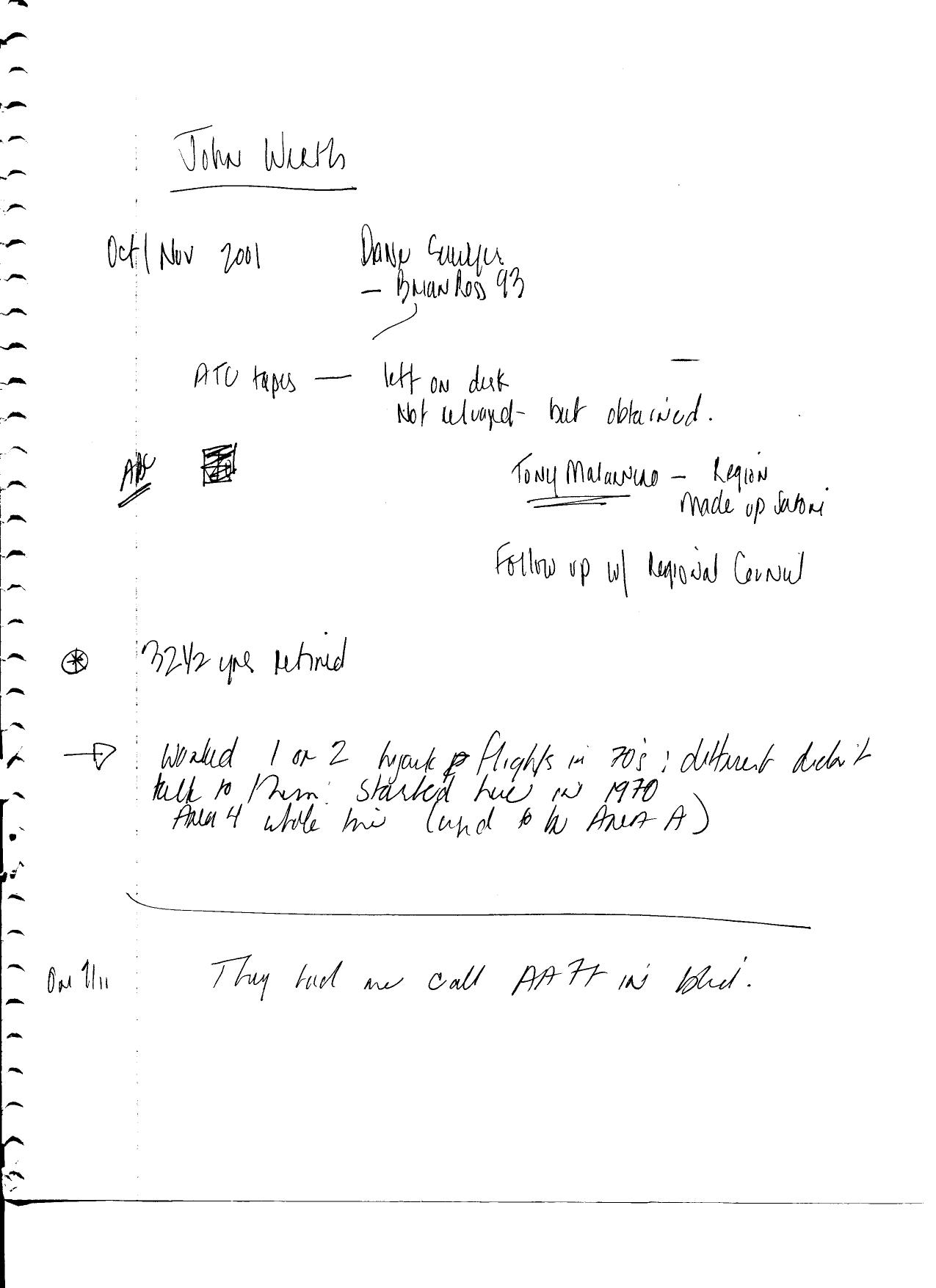 T8 B4 Cleveland Center Notes Fdr- Entire Contents- Handwritten Notes from Various Interviews 772 by Unknown
